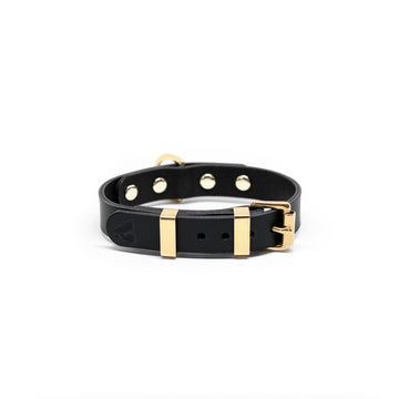 Monotone Leather Collar